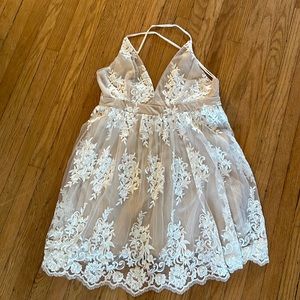 Lulus above knee bridal shower dress